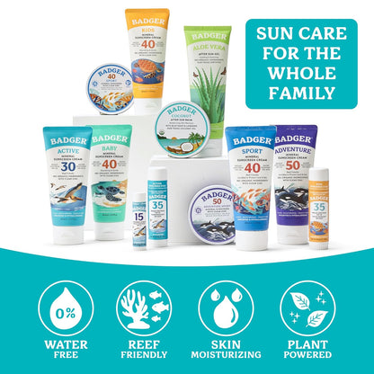 Coconut after Sun Balm with Organic Cocoa Butter & Shea Butter, Rescue Balm, Soothing & Cooling Balm for Tight Dry Skin after Sun Exposure, 2 Oz